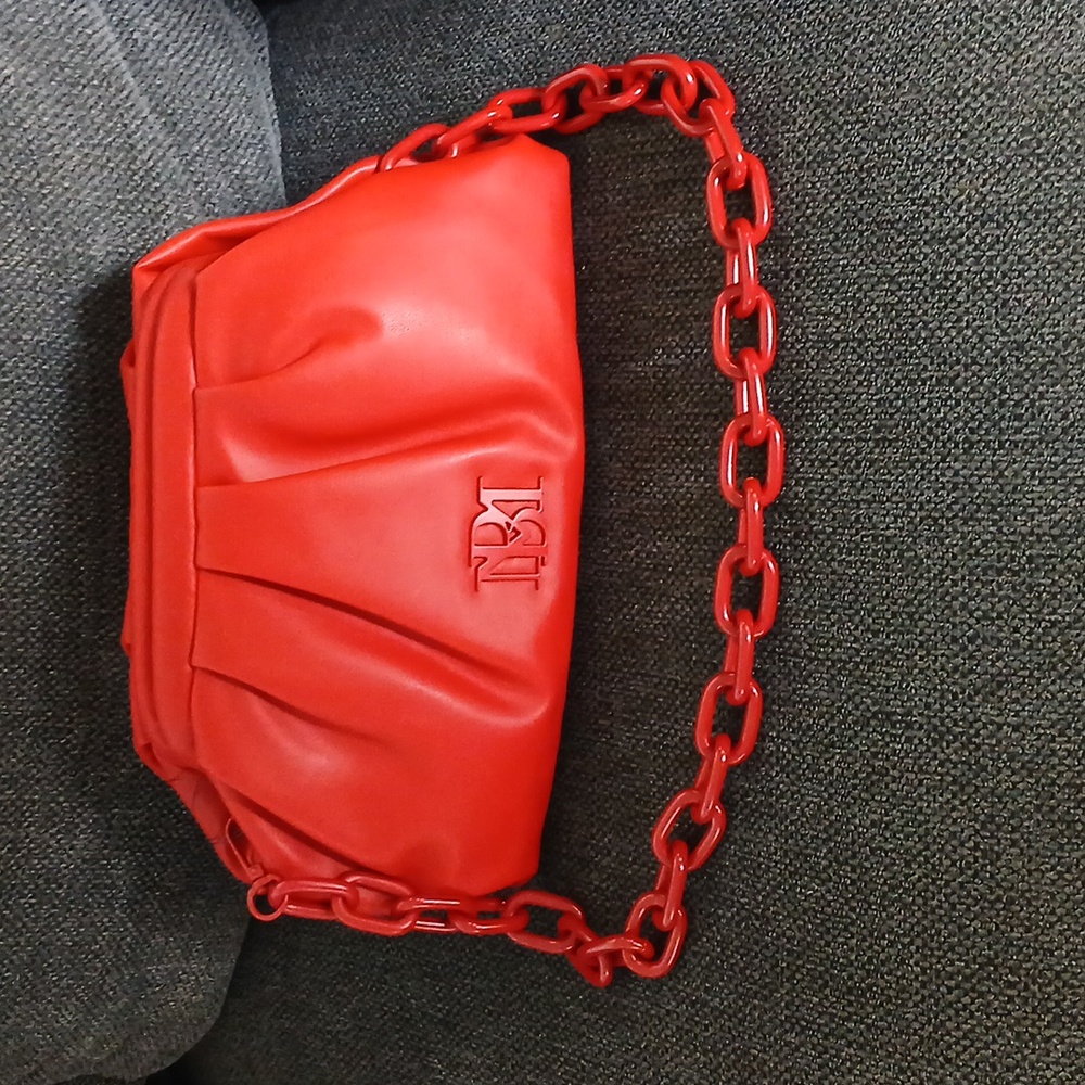 Badgley Mischka Vegan Leather Wrapped Frame Purse  NWT